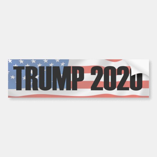 Donald Trump 2020 Bumper Sticker | Zazzle.com