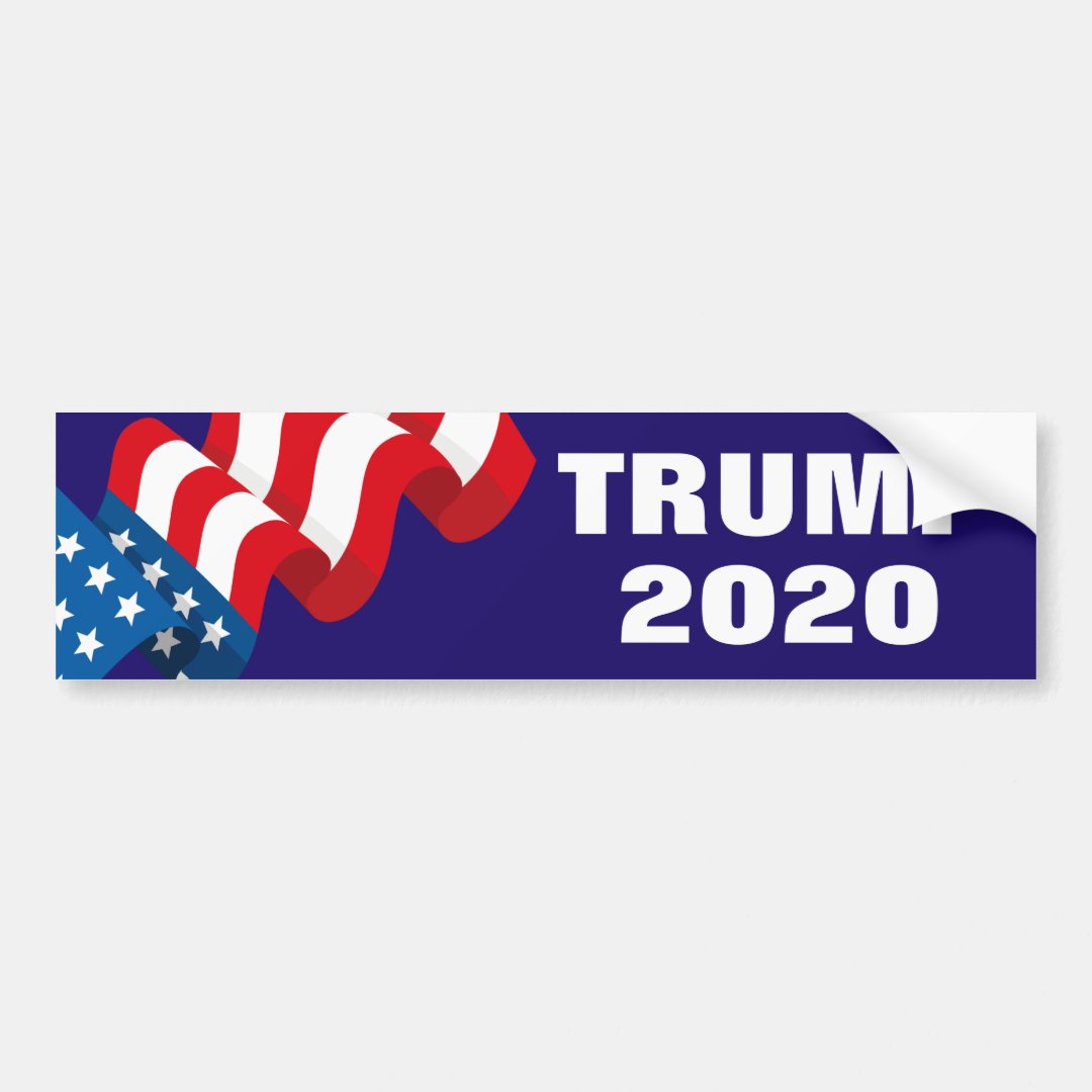 Donald Trump 2020 Bumper Sticker Zazzle