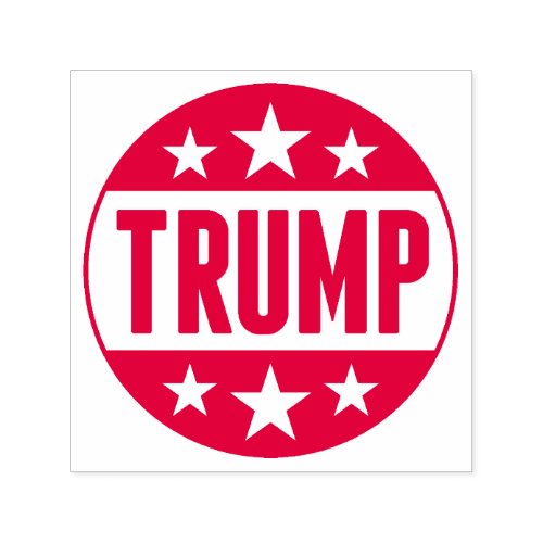 Donald Trump 2020 Button Red Stars Self_inking Stamp