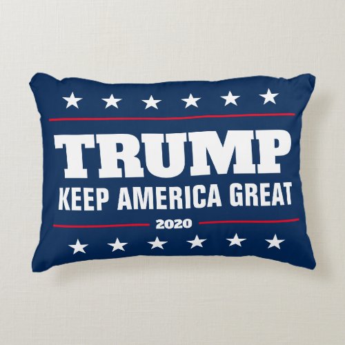 Donald Trump 2020 election Keep America Great Accent Pillow
