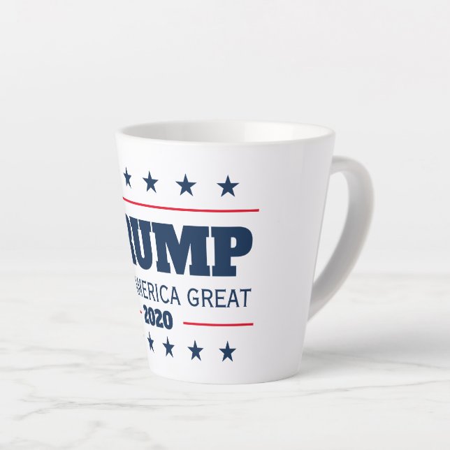 Donald Trump 2020 election Keep America Great Latte Mug (Right Angle)