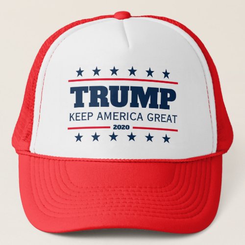 Donald Trump 2020 election Keep America Great red Trucker Hat