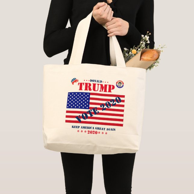 Donald Trump 2020 - Jumbo Tote Bag (Front (Product))