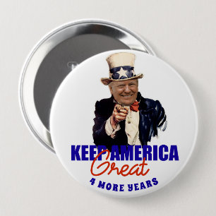 DONALD TRUMP 2020 KEEP AMERICA GREAT BUTTON