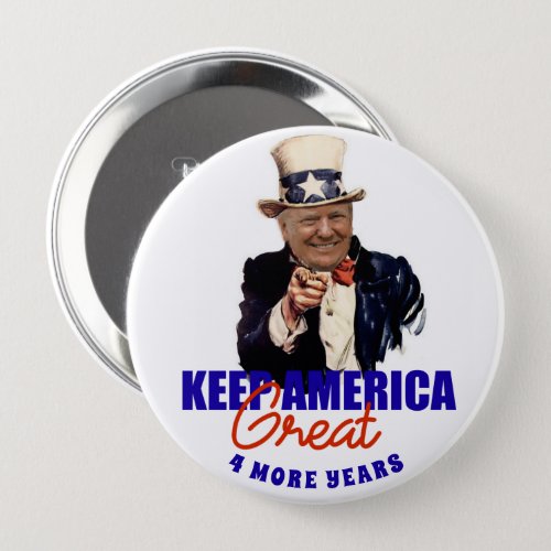 DONALD TRUMP 2020 KEEP AMERICA GREAT BUTTON