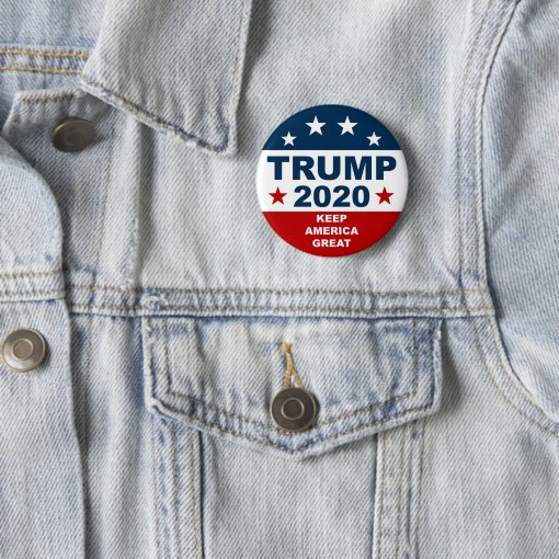 Donald Trump 2020 Keep America Great Button | Zazzle