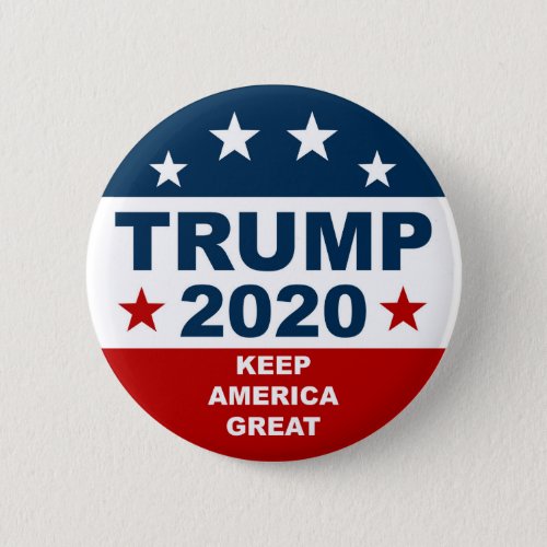 Donald Trump 2020 Keep America Great Button