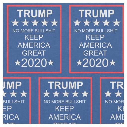 DONALD TRUMP 2020 KEEP AMERICA GREAT FABRIC