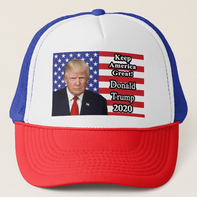 Donald Trump 2020 - "Keep America GREAT!" Trucker Hat (Front)
