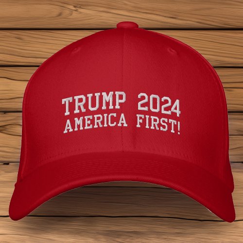 Donald Trump 2024 America First Red Hat