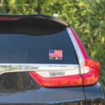 Donald Trump 2024 American Flag Car Window Decal