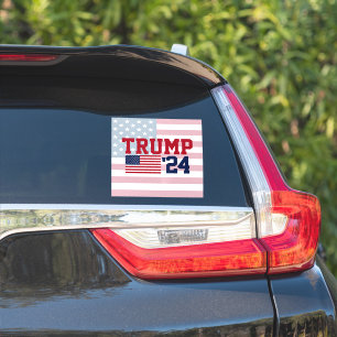 Donald Trump 2024 American Flag Sticker