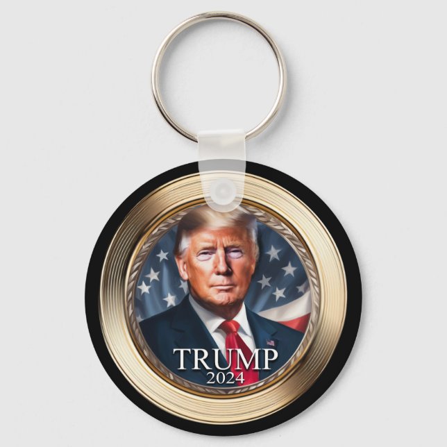 Donald Trump 2024 Campaign Collectible Keychain (Front)