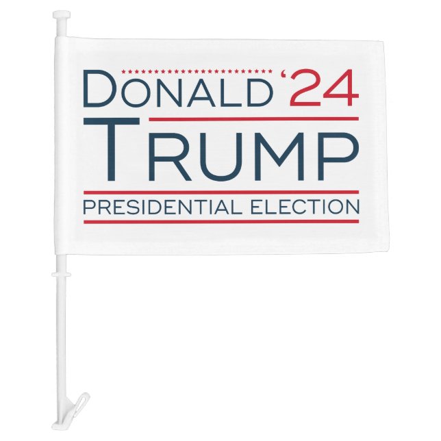 Donald Trump 2024 Car Flag (Front)