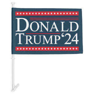 Donald Trump 2024 Car Flag