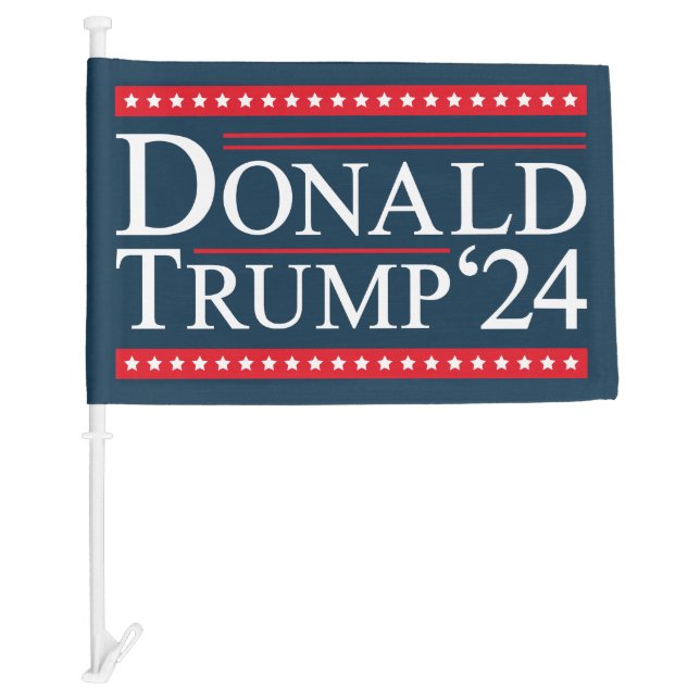 Donald Trump 2024 Car Flag (Front)