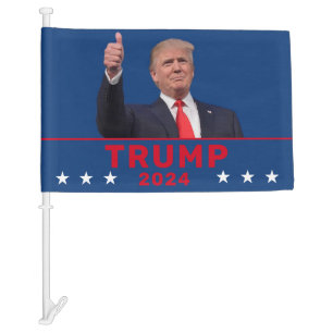 Donald Trump 2024 Car Flag
