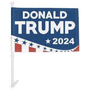 Donald Trump 2024 Car Flag