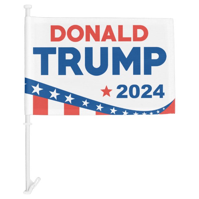 Donald Trump 2024 Car Flag (Front)