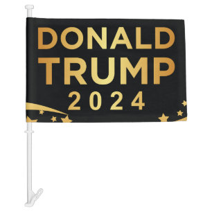 Donald Trump 2024 Car Flag
