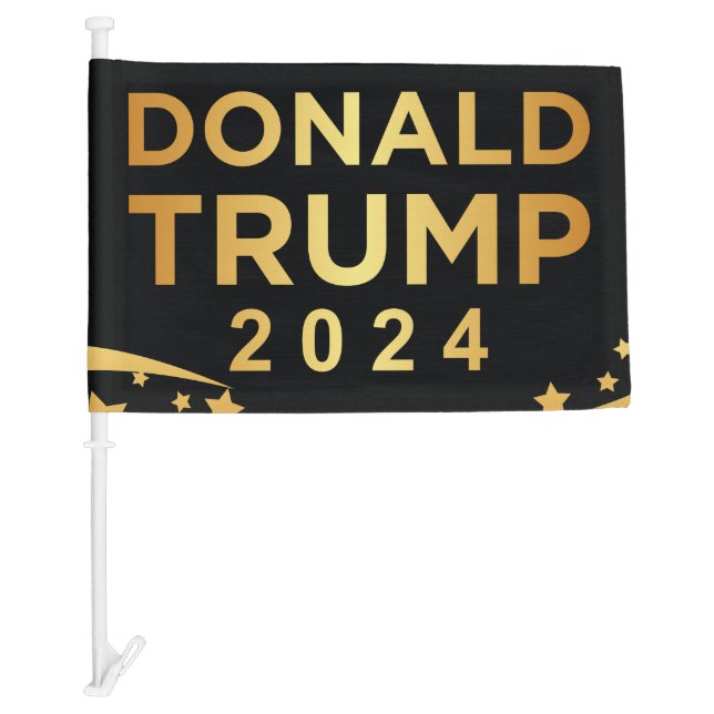 Donald Trump 2024 Car Flag (Front)