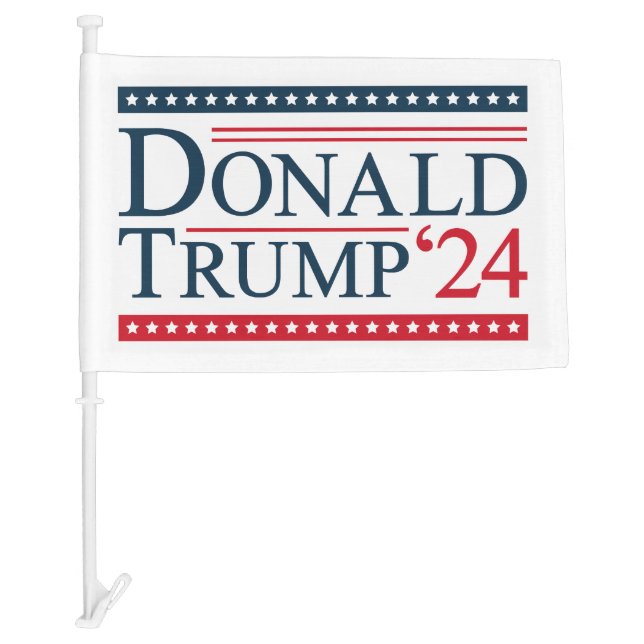 Donald Trump 2024 Car Flag (Front)