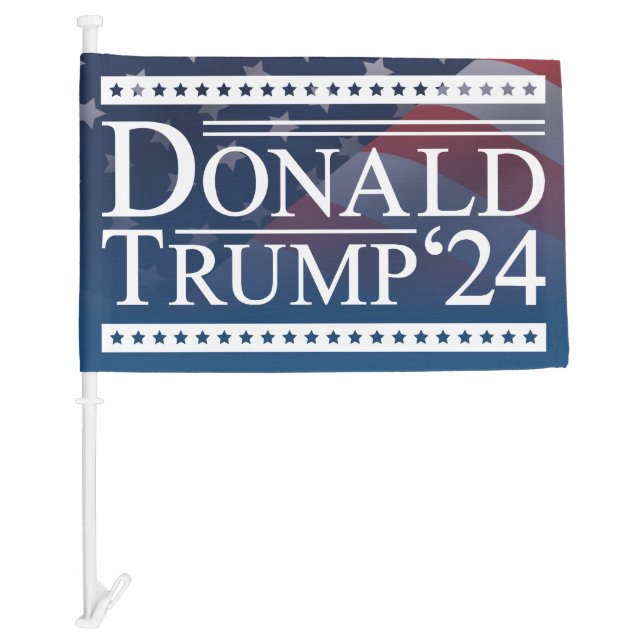 Donald Trump 2024 Car Flag (Front)