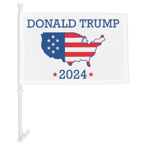 Donald Trump 2024 Car Flag