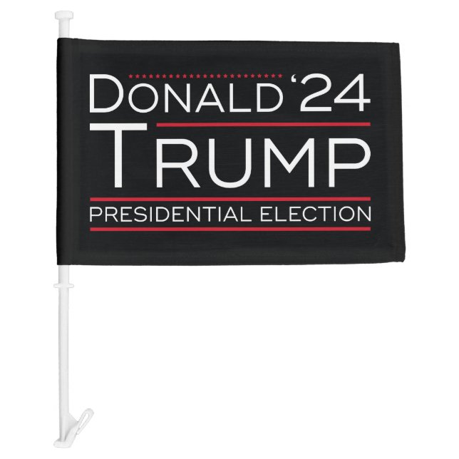 Donald Trump 2024 Car Flag (Front)