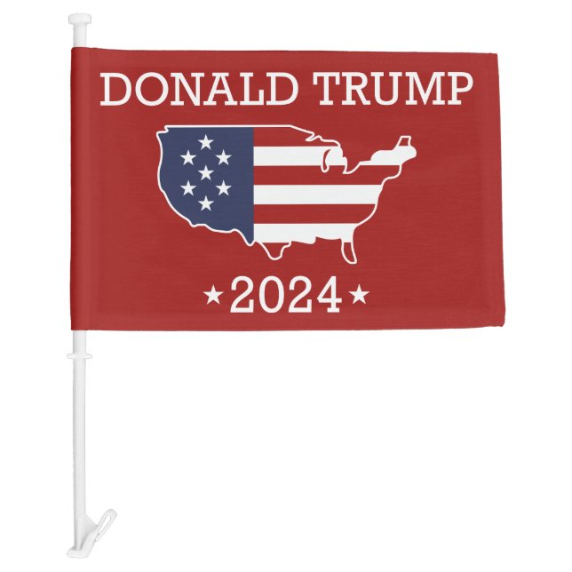 Donald Trump 2024 Car Flag (Front)