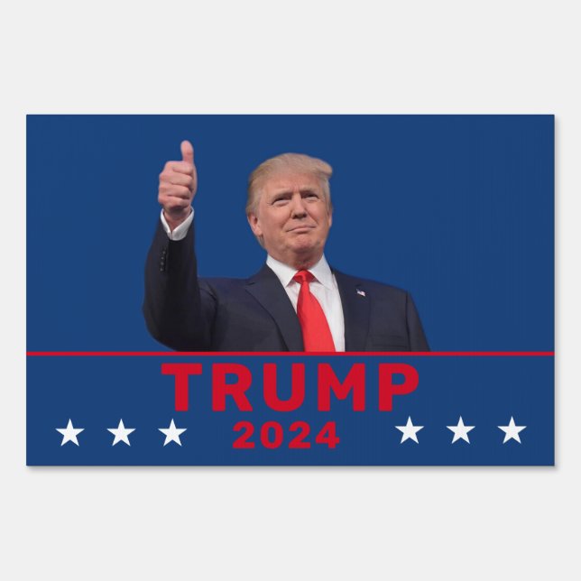 Donald Trump 2024 Car Flag Sign (Front)