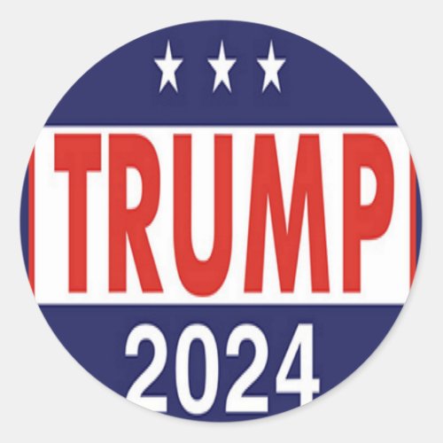 Donald Trump 2024 Classic Round Sticker
