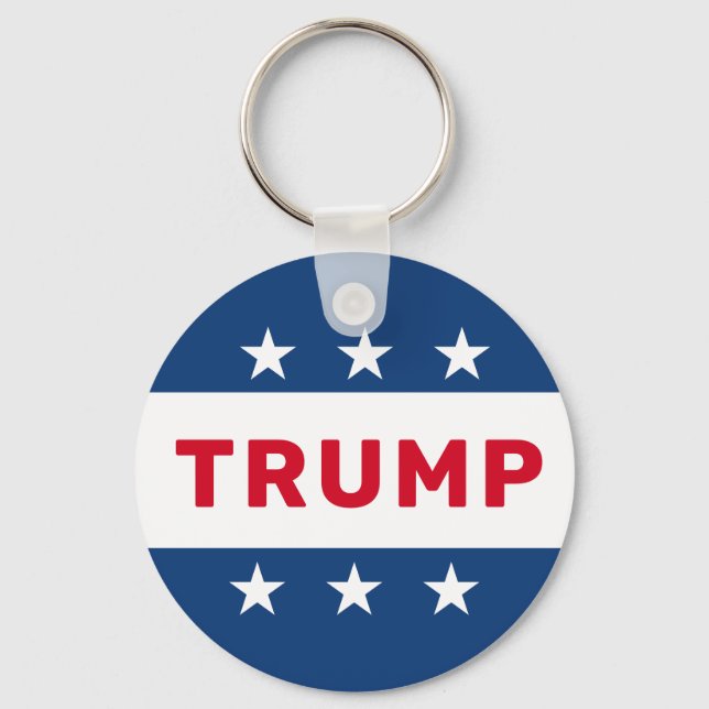 Donald Trump 2024 Classic Star Keychain (Front)