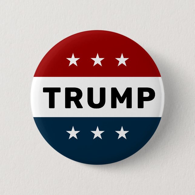 Donald Trump 2024 Classic Star Pinback Button (Front)