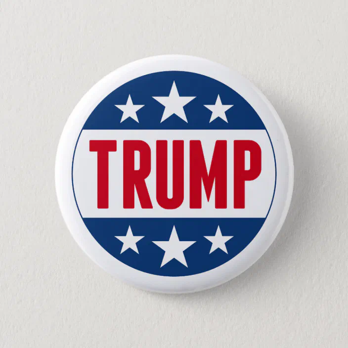TRUMP 2020 Buttons Badges Pins set of 6 Re-elect President Donald J 