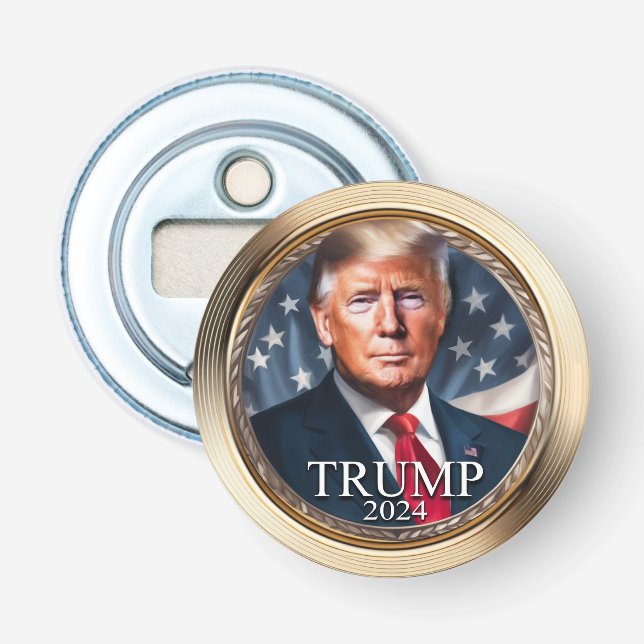 Donald Trump 2024 Collectible Campaign Bottle Opener (Front)