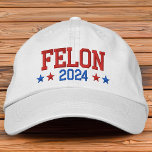 Donald Trump 2024 Convicted Felon  Embroidered Baseball Cap