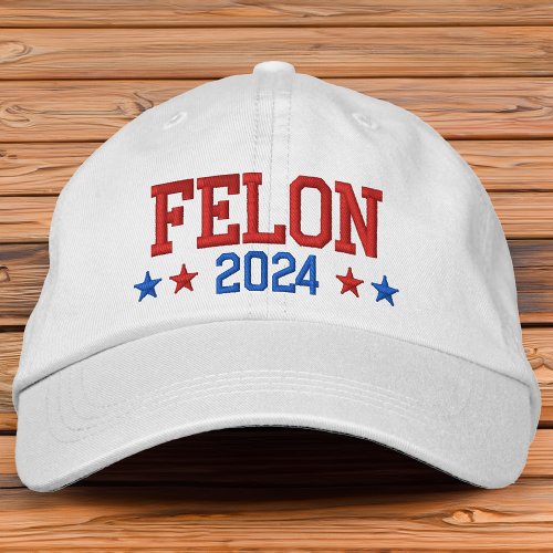 Donald Trump 2024 Convicted Felon  Embroidered Baseball Cap