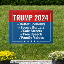 Donald Trump 2024 Economy Borders Safety Family