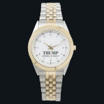 Donald Trump 2024 Election America Is Great Watch<br><div class="desc">Donald J Trump 2024 election steel watch. Support the republican party. America is great! Keep America Great. Make America Great Again. Easy to customize all text.</div>