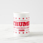 Donald Trump 2024 election Keep America Great Bone China Mug (Front)