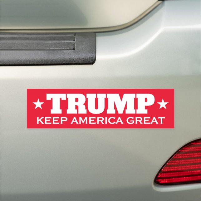 Donald Trump 2024 election Keep America Great red Car Magnet (In Situ)