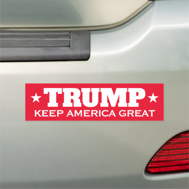 Donald Trump 2024 election Keep America Great red Car Magnet | Zazzle