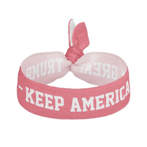 Donald Trump 2024 election Keep America Great red Elastic Hair Tie