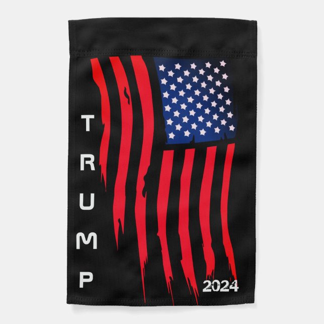 Donald Trump 2024 Election Weatherproof Yard Flag (Front)