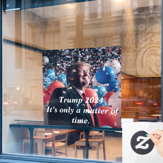 Donald Trump 2024 Election Window Cling (Cafe Window)