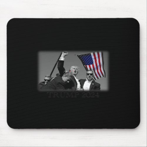 Donald Trump 2024 Failed Attempt Usa Patriotic Tee Mouse Pad