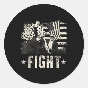 Donald Trump 2024 Fight Fight Fight Donald Trump Classic Round Sticker