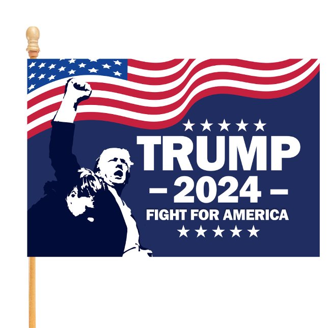 Donald Trump 2024 Fight For America House Flag (Creator Uploaded)