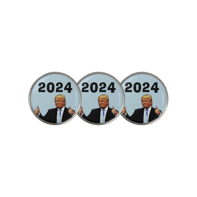 DONALD TRUMP 2024 GOLF BALL MARKERS (3 Up)